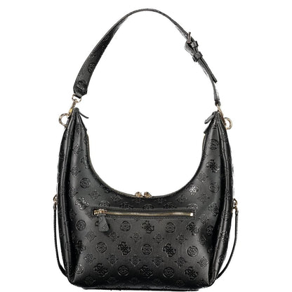 Black Polyurethane Women's Handbag