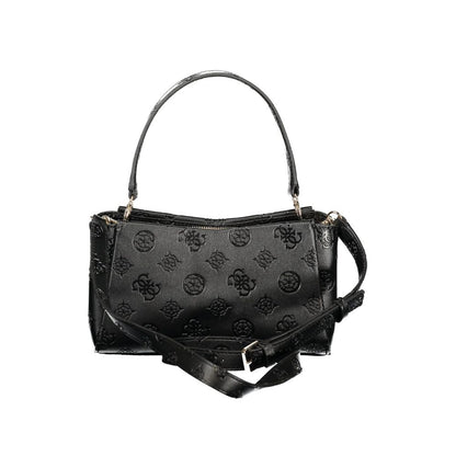 Black Polyurethane Women's Handbag