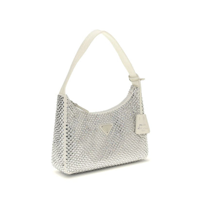 White Viscose Shoulder Bag