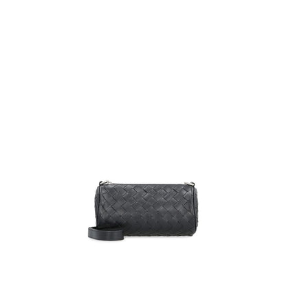 Black Calfskin Shoulder Bag