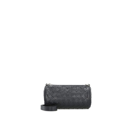 Black Calfskin Shoulder Bag