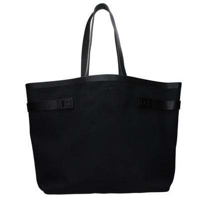 Black Fabric Shoulder Bag