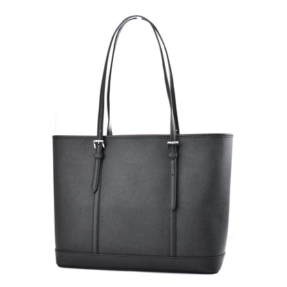 Black Leather Tote Bag