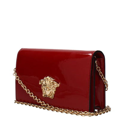 Red Leather Clutch Bag