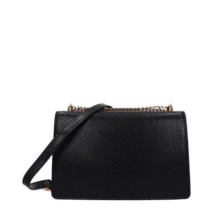 Black Leather Crossbody Bag