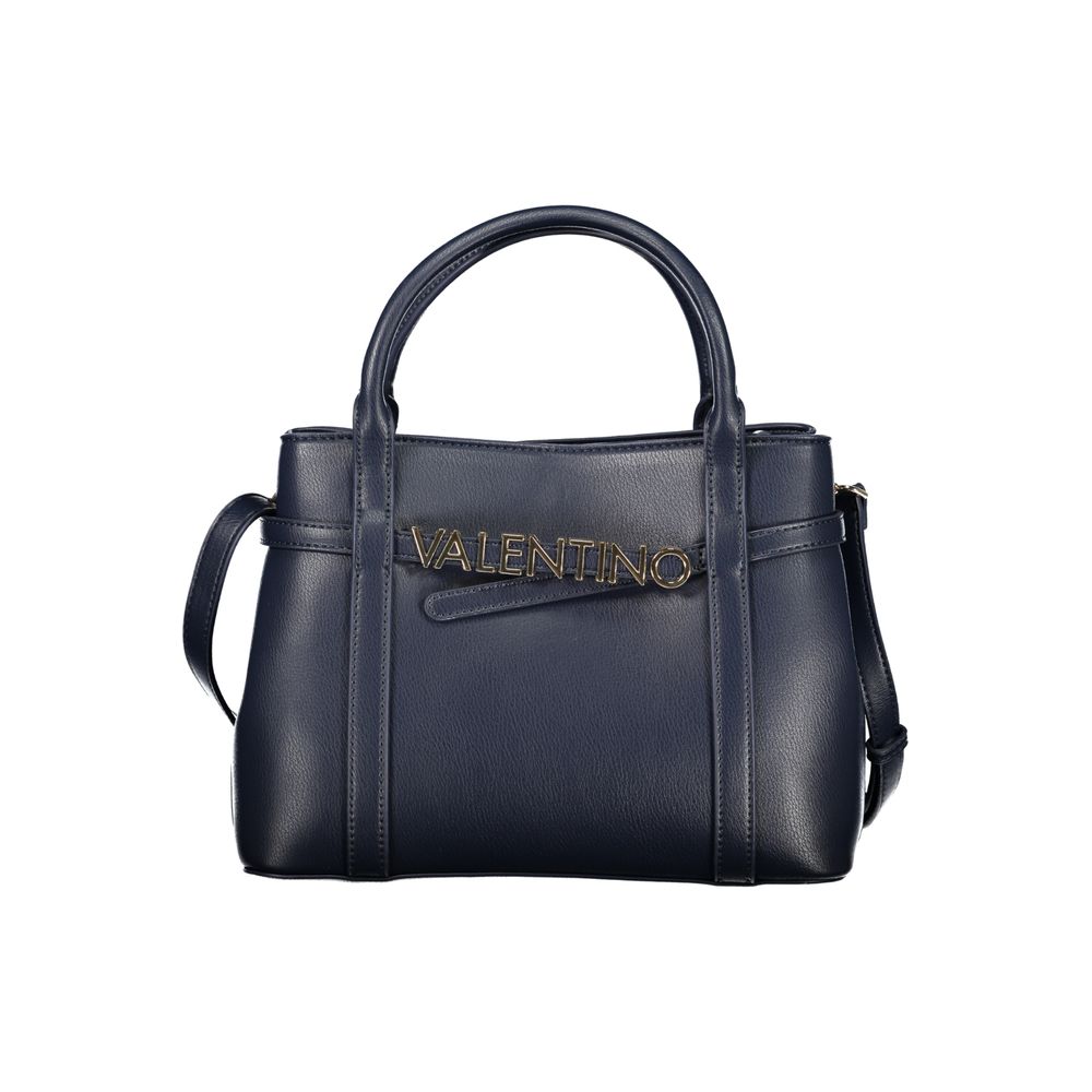 Blu Polyurethane Woman Handbag