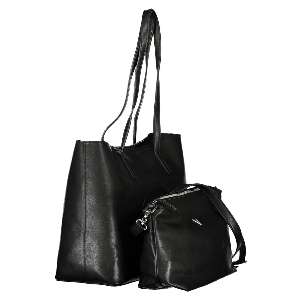Nero Polyurethane Women's Handbag