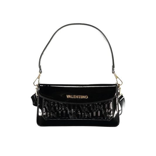 Black Polyurethane Women Handbag