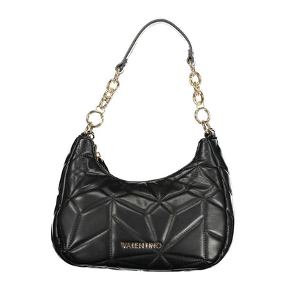 Black Polyurethane Women Handbag