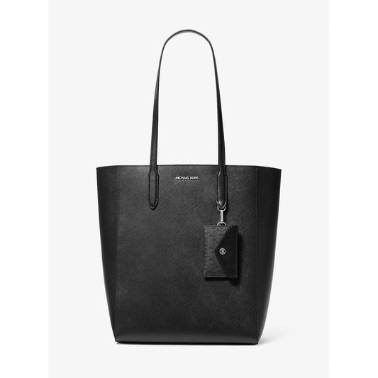 Black Leather Tote Bag