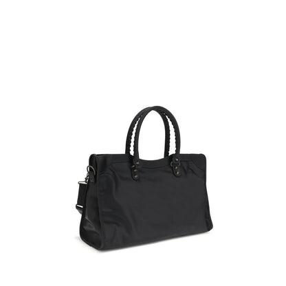 Black Polyamide Shoulder Bag