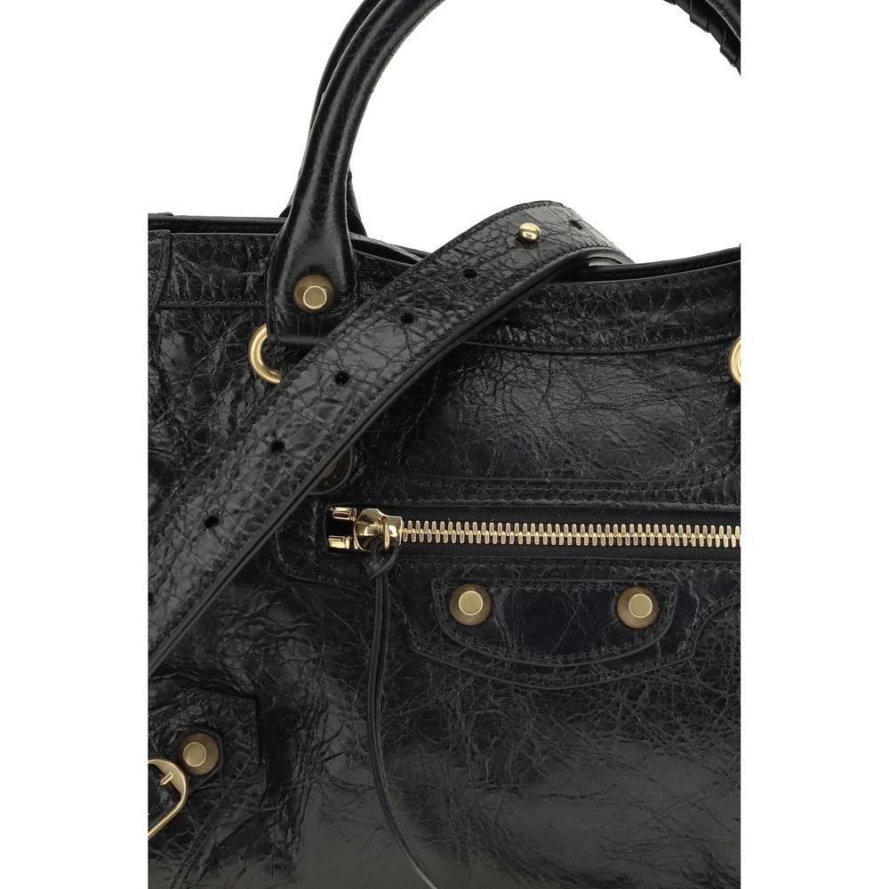 Black Lamb Leather Shoulder Bag