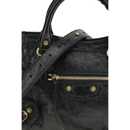 Black Lamb Leather Shoulder Bag