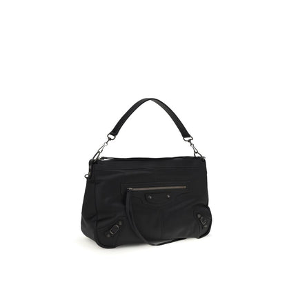 Black Polyamide Shoulder Bag