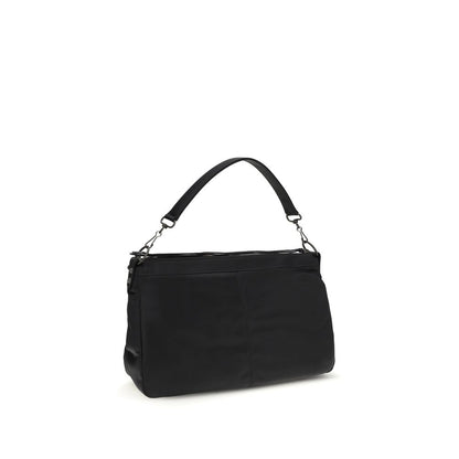 Black Polyamide Shoulder Bag