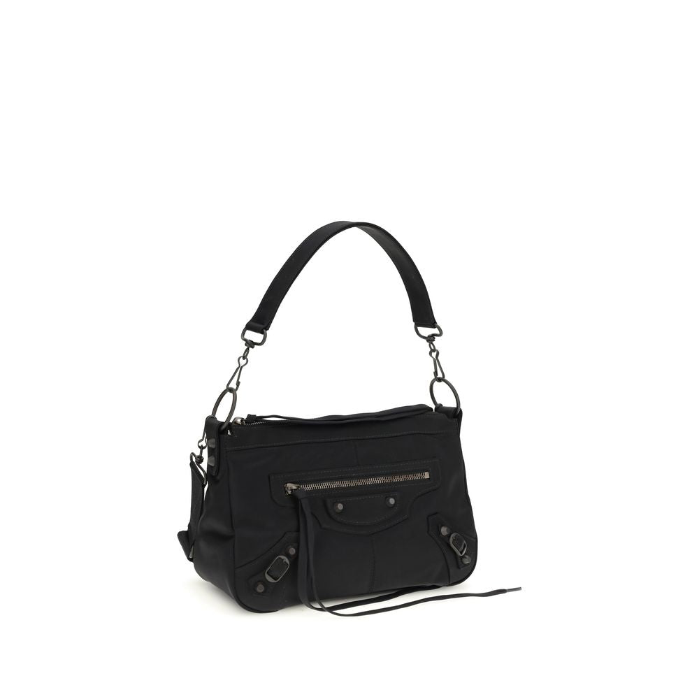 Black Polyamide Shoulder Bag