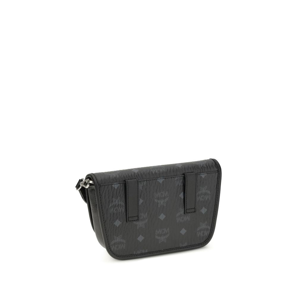 Black Fabric Shoulder Bag