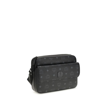 Black Fabric Shoulder Bag