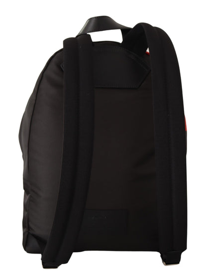 Red & Black Nylon Urban Backpack