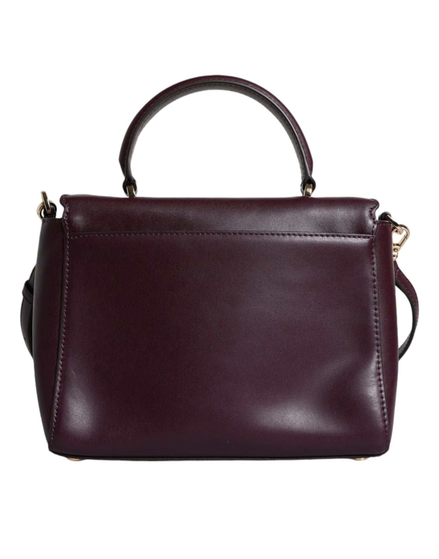 MK17 Sac bandoulière MINDY en cuir violet avec plaque logo