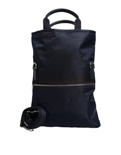 D&G Sac à langer fourre-tout en nylon bleu foncé pour bébé