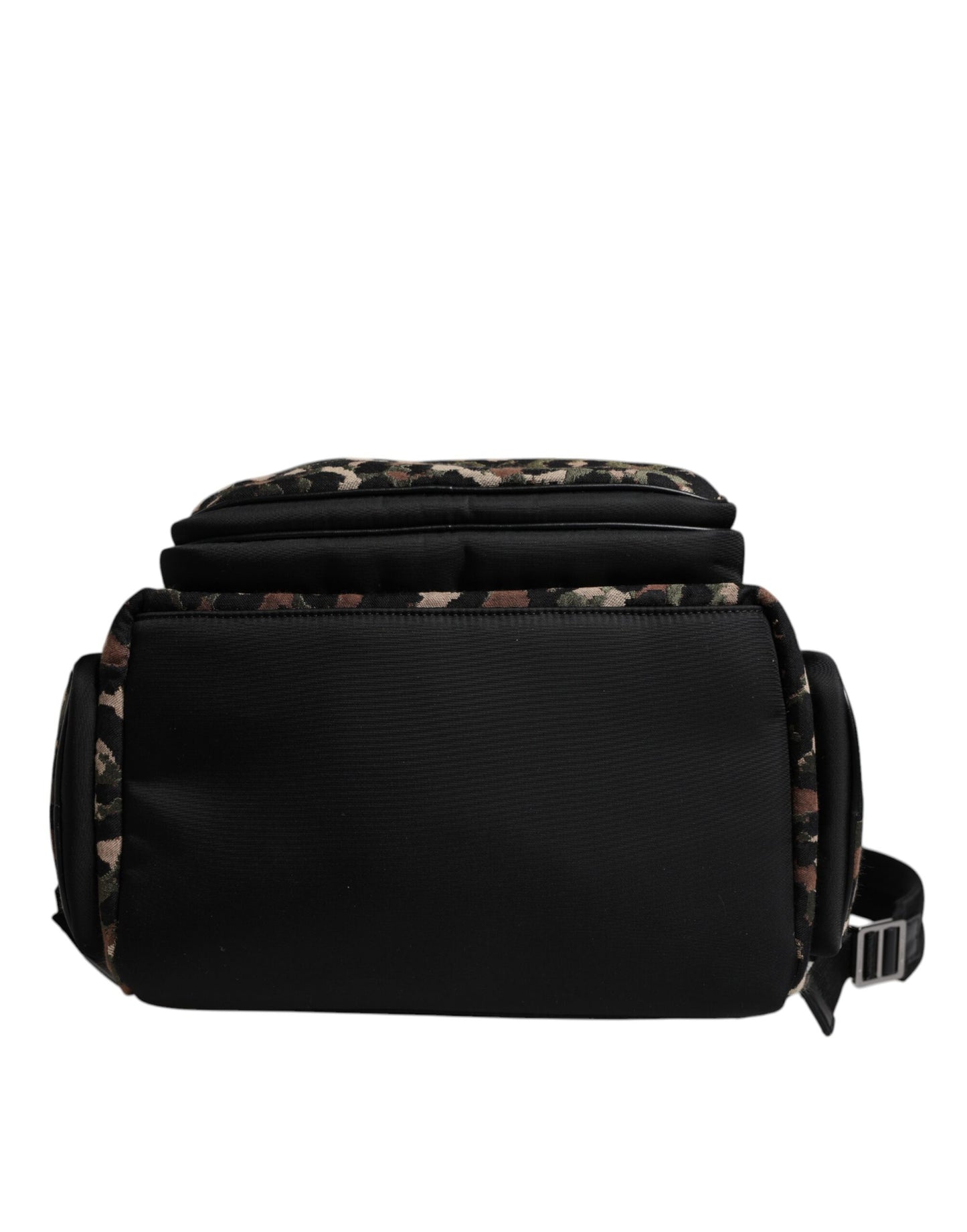 Multicolor Leopard Print DG Logo Plaque Men Backpack Bag