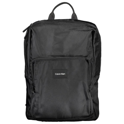 Nero Polyester Men Backpack