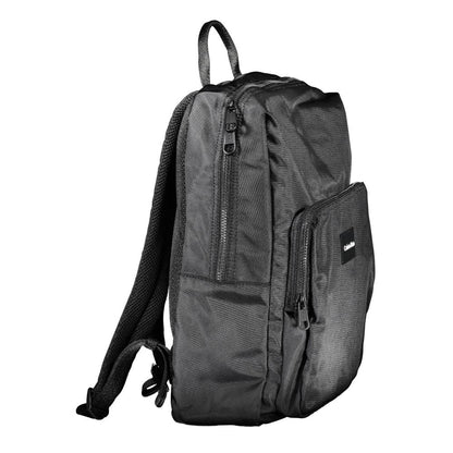 Nero Polyester Men Backpack