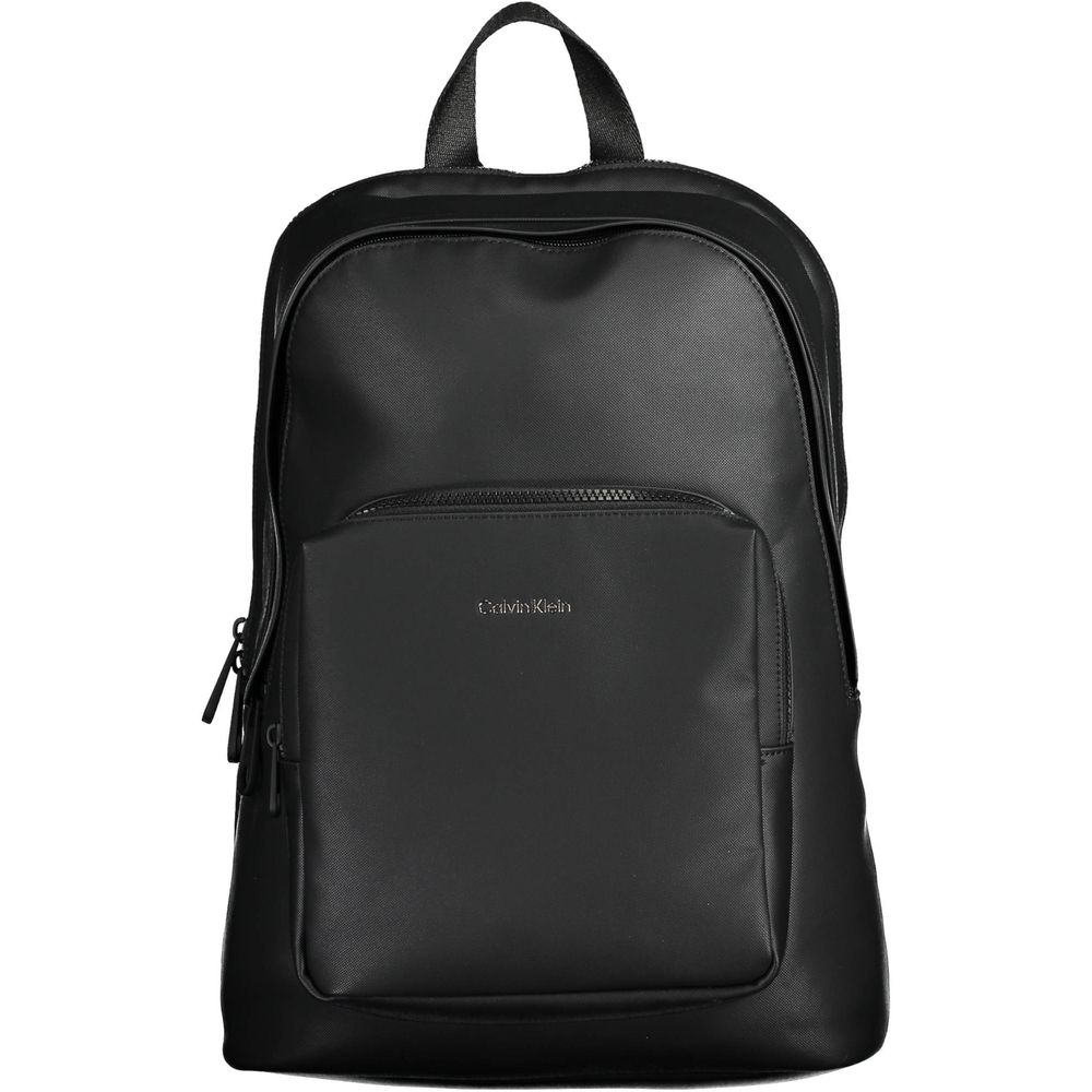 Nero Polyester Men Backpack