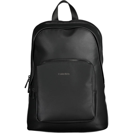 Nero Polyester Men Backpack
