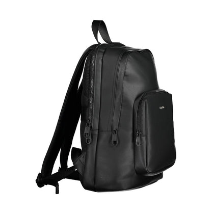 Nero Polyester Men Backpack