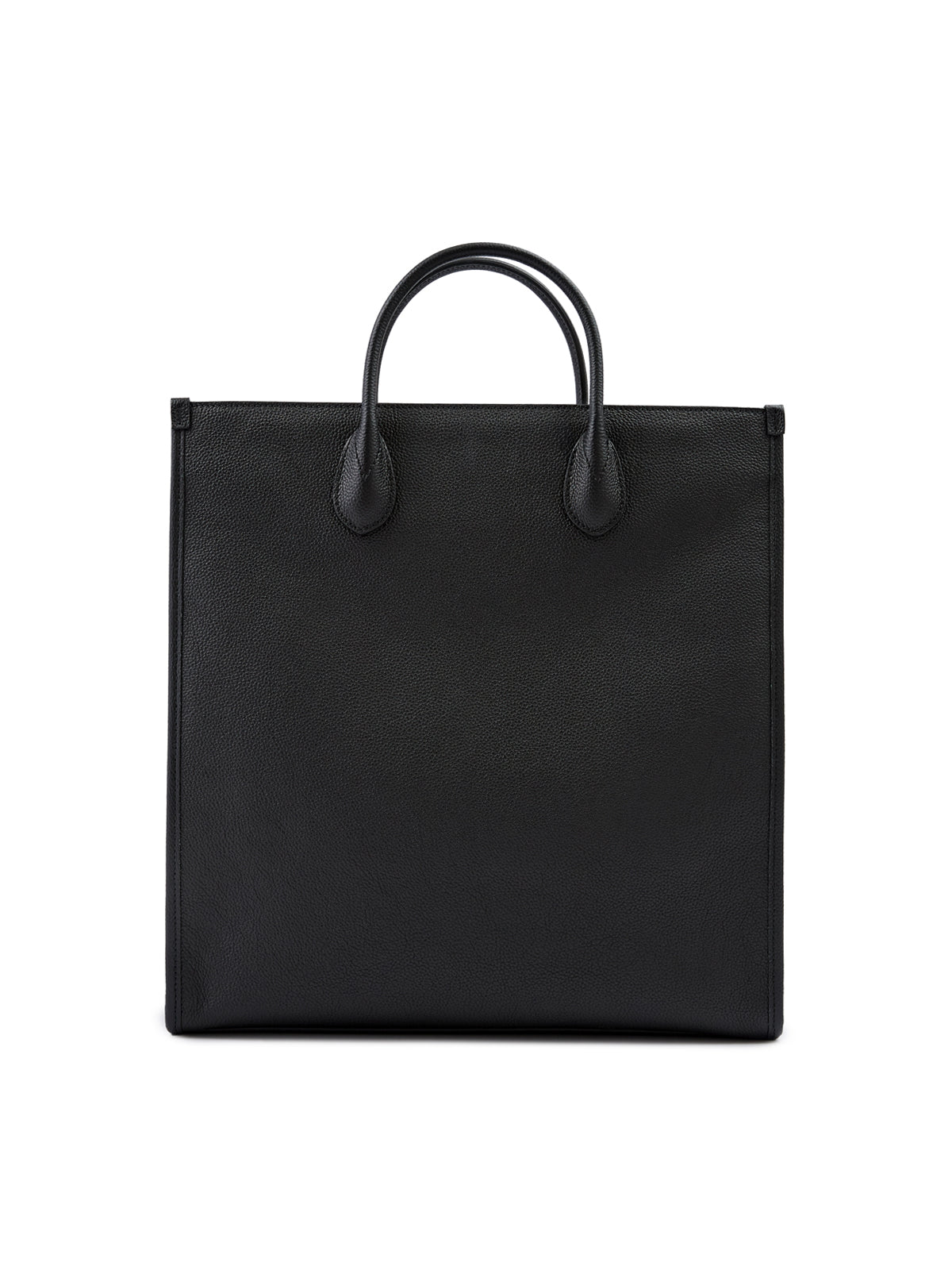 GUCCI Sac fourre-tout moyen en cuir noir avec logo