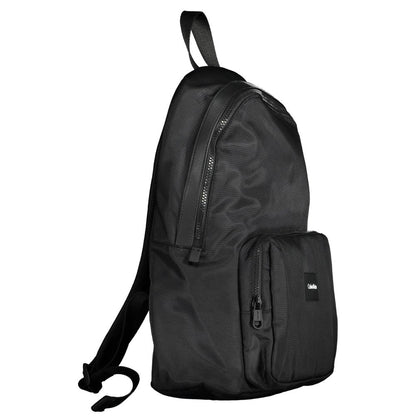 Black Polyester Men's Backpack