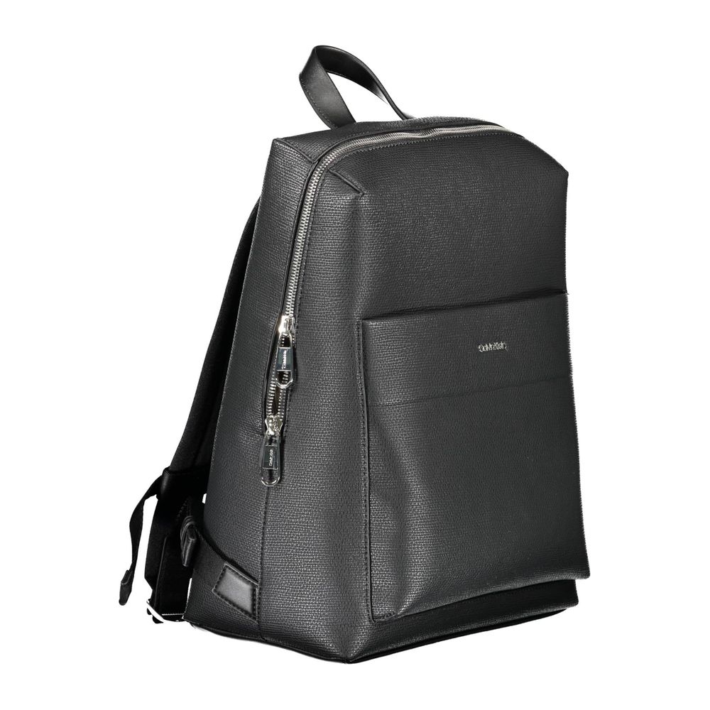 Nero Polyester Men Backpack