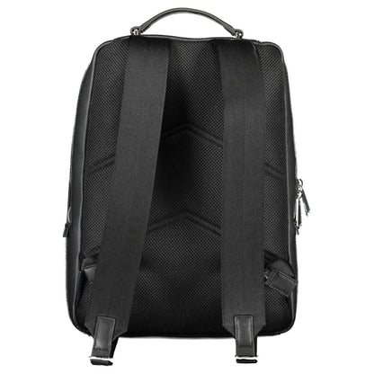 Nero Polyester Men Backpack