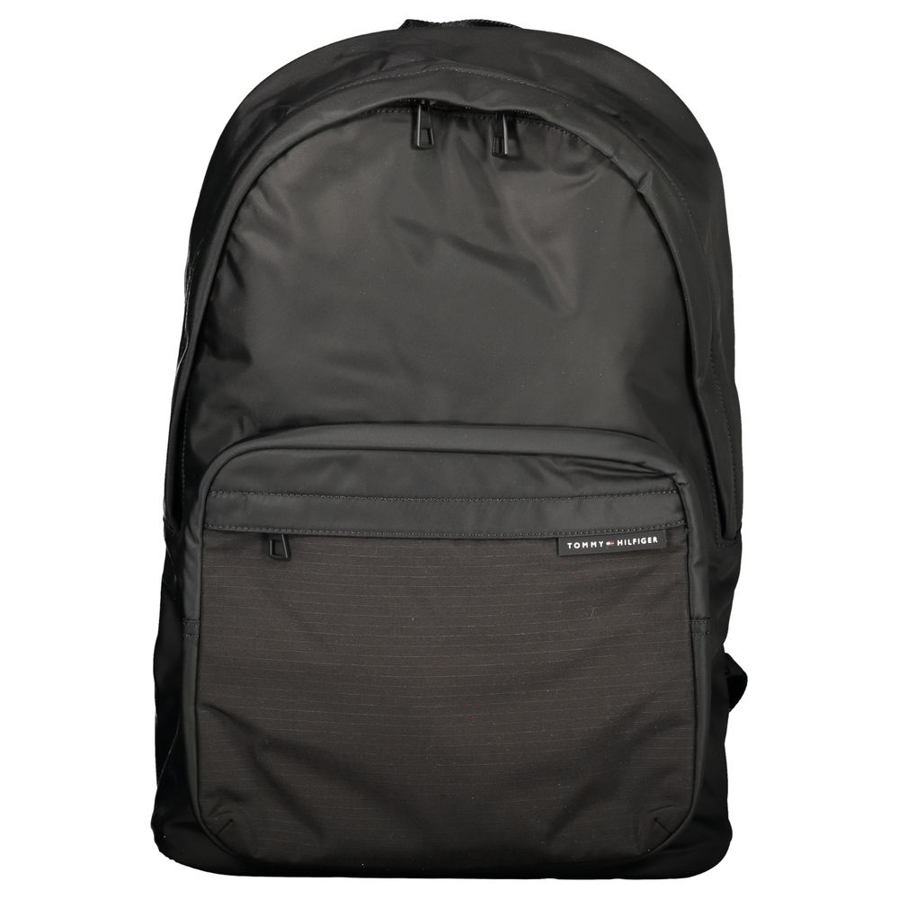 Nero Polyester Men Backpack