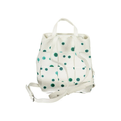 White Polyurethane Women's Backpack