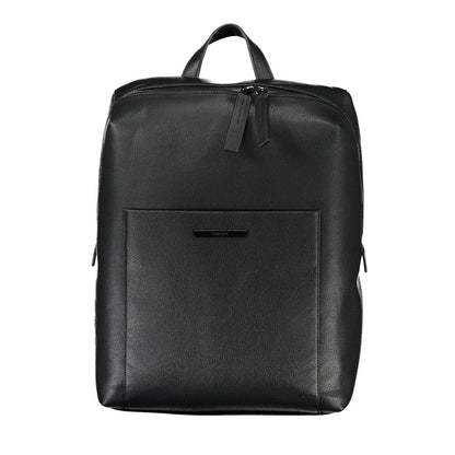 Nero Polyester Men Backpack