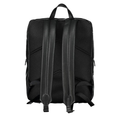 Nero Polyester Men Backpack
