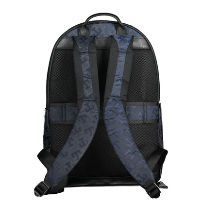 Blue Polyester Mens Backpack