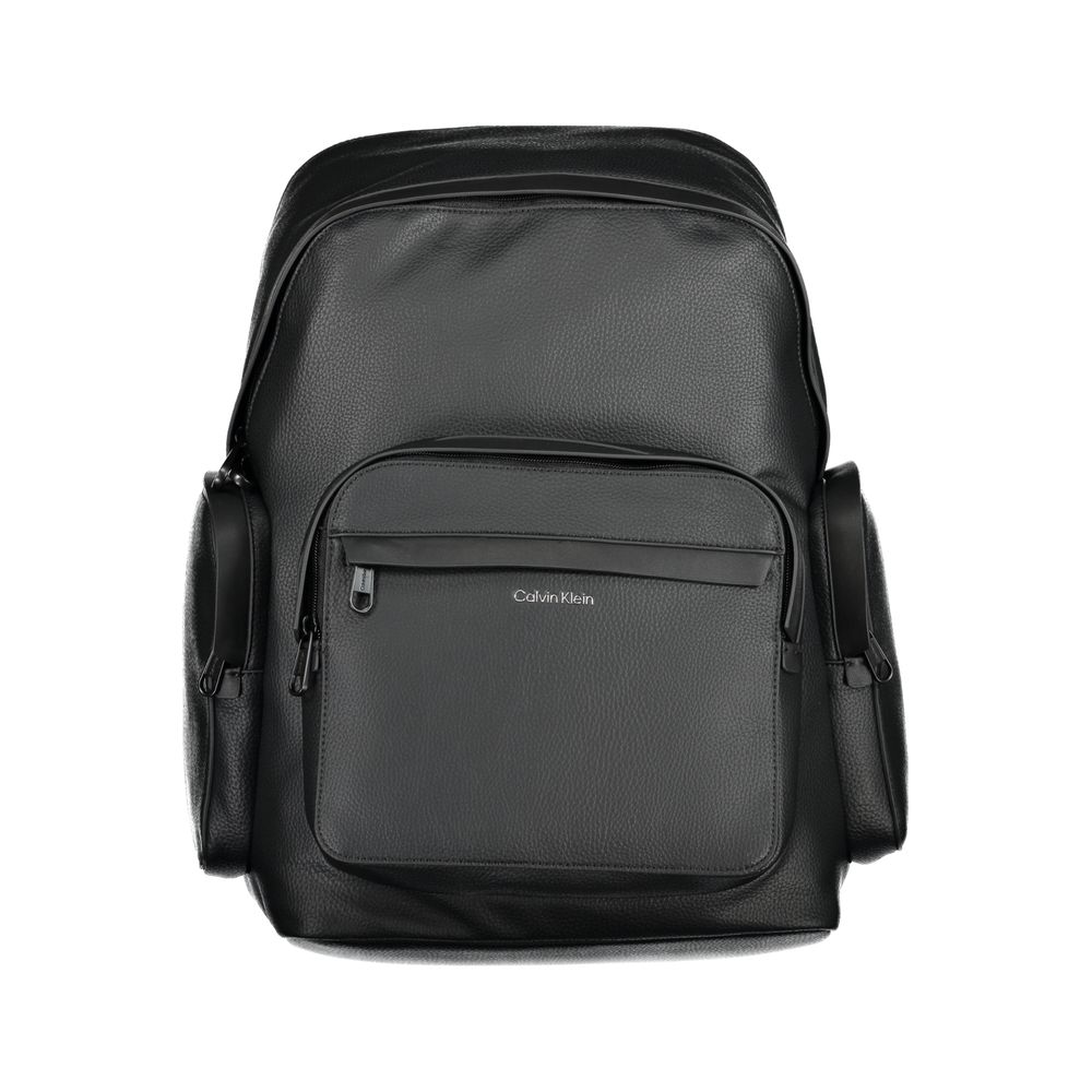 Nero Poliestere Men Backpack