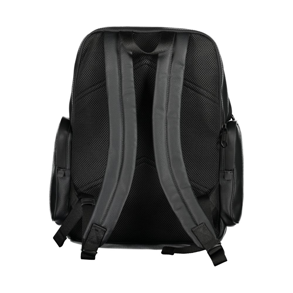 Nero Poliestere Men Backpack