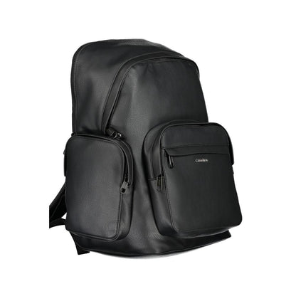 Nero Poliestere Men Backpack