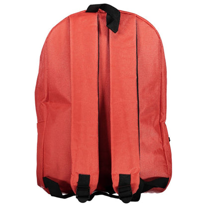 Rosso Polyester Men Backpack