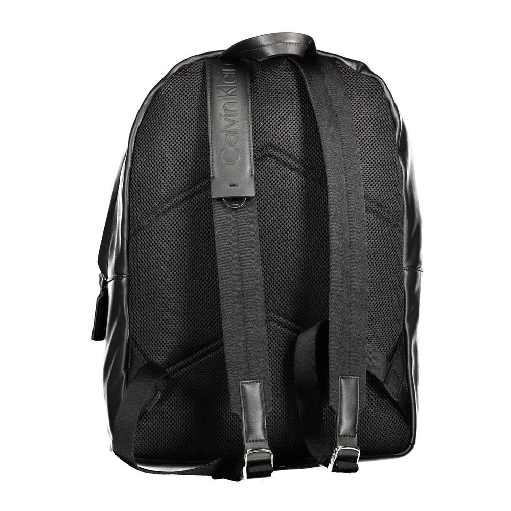 Nero Polyester Men Backpack