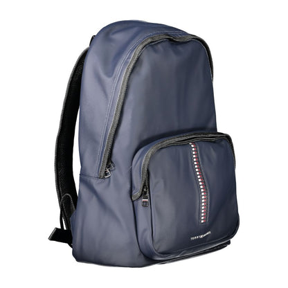 Blue Polyurethane Men's Backpack