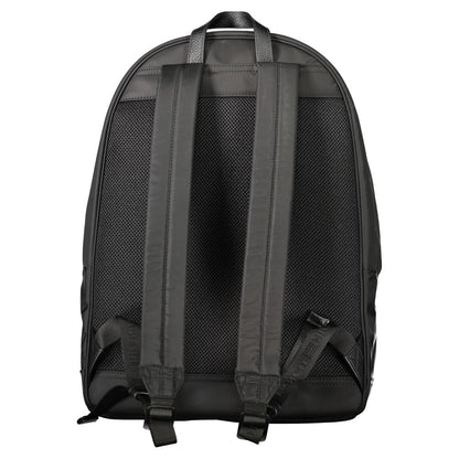 Nero Polyester Men Backpack