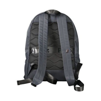 Blue Polyester Men's Backpack