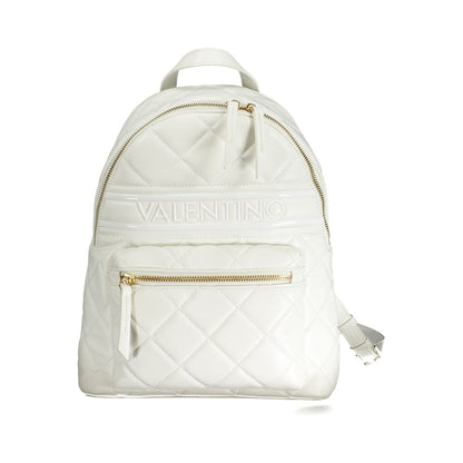Bianco Polyurethane Women Backpack