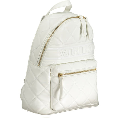Bianco Polyurethane Women Backpack